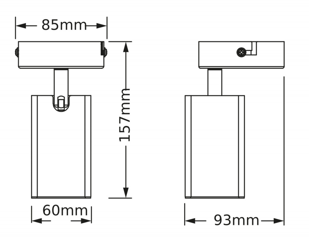 Спот Osram Angular 1xGU10 черный