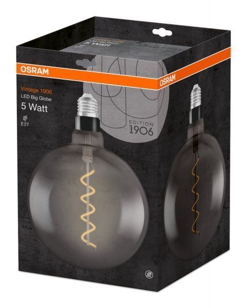 Лампа світлодіодна Osram Fil Vintage 1906 Led Globe G200 5 Вт E27 1800 К 220 В прозора 4058075269927 