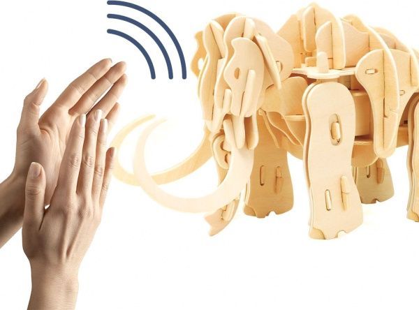 Конструктор Robotime Мамонт с управлением звуком A400