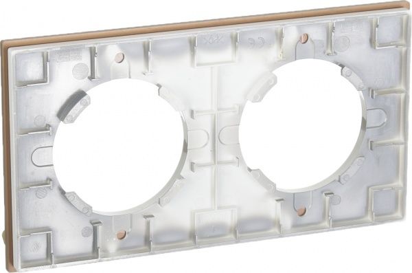 Рамка двомісна HausMark Bela антична бронза SNG-FRM.RD20G2-AB