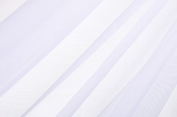 Тканина тюлева сітка-сніжок 300 см біла 815460/01 