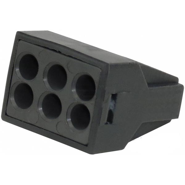 Клема до розподільчої коробки EMT 6х1,0-2,5 мм із пастою 3 шт. сірий 