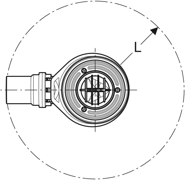Сифон для душевого поддона Geberit d90