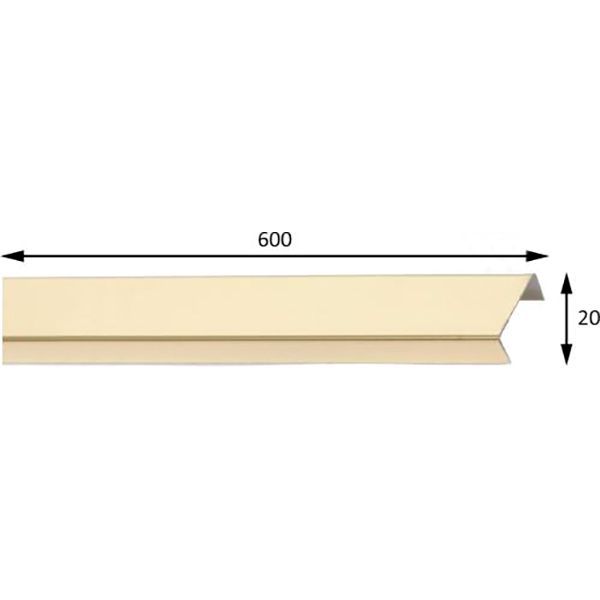 Плитка Cerossa Ceramica Лістелло золото 2x60 (НС) new 