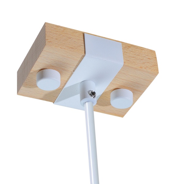 Підвіс Светкомплект Wooden SP 1620 1x40 Вт E27 білий матовий 