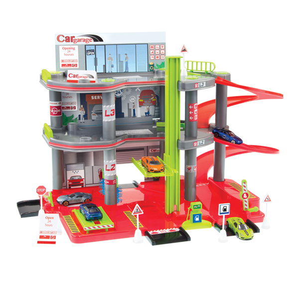 Игрушка Mochtoys Паркинг 3 этажный с 1 машинкой 55x35x33 см 11847