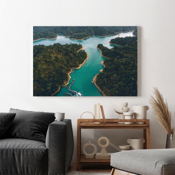 Картина на холсте Озеро 80x110 см WS Holst 208122059 