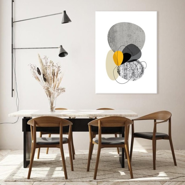 Постер Yellow accent 75x100 см Brushme FNK0088003 