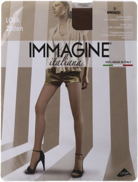 Колготки женские Immagine Lola 20 Den Bronzo р. 3 бронзовый 1 шт. 