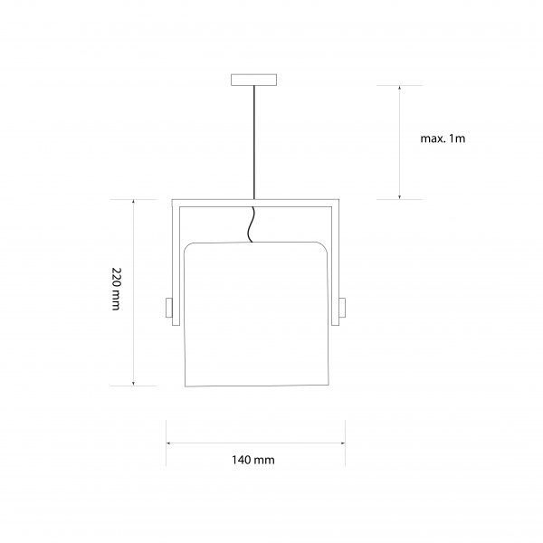 Підвіс Светкомплект RL 160 1x40 Вт E27 чорний 