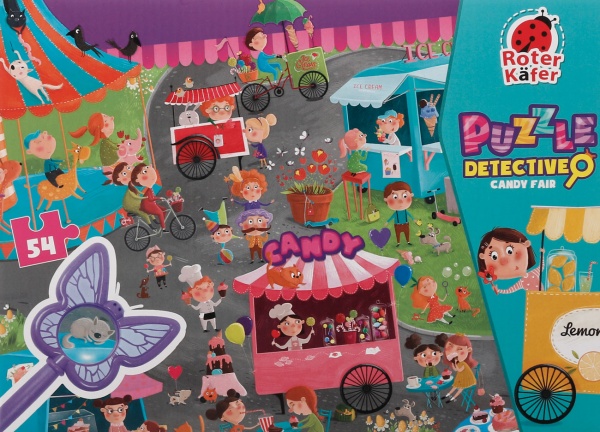 Игра настольная Roter Kafer Пазлы-детективы Ярмарка конфет RK1080-06