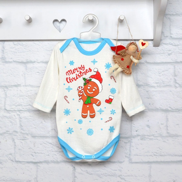 Боди унисекс Blanka Рождество р.86 белый 12809 