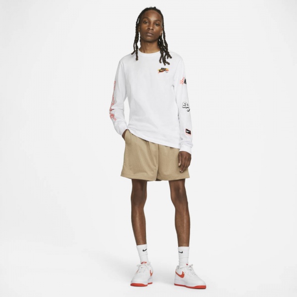 Шорты Nike AU MESH SHORT DQ4999-247 р. M бежевый