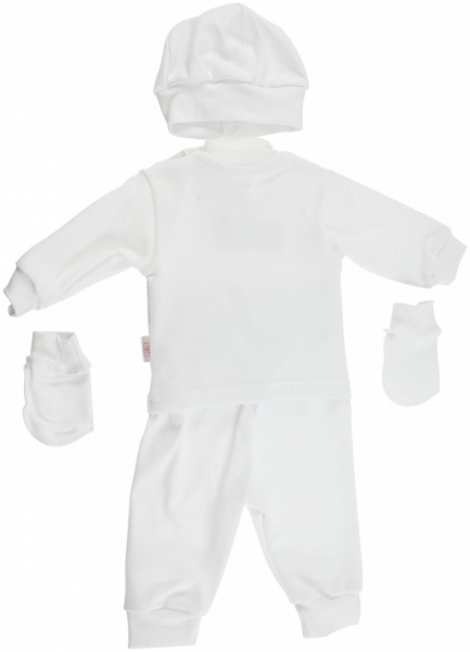 Комплект для крещения Моя планета р.56 белый 