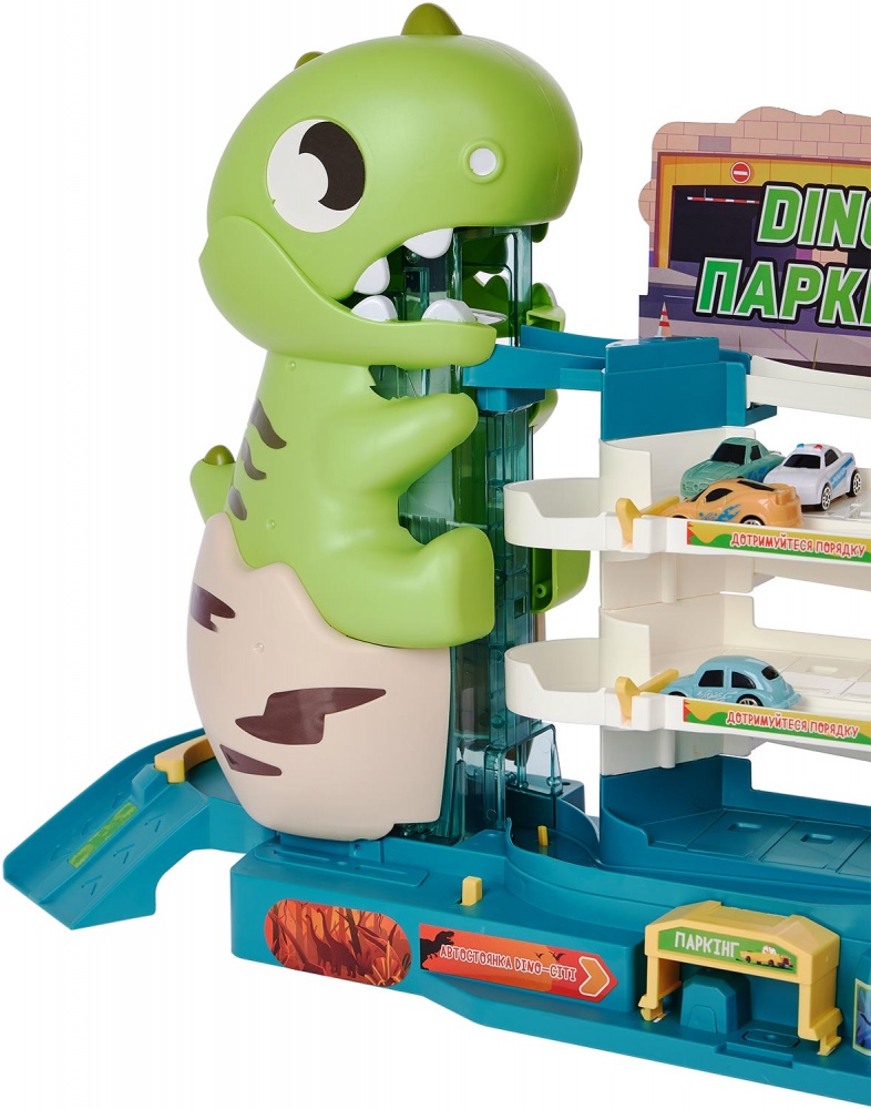 Ігровий набір ZIPP Toys Dino паркінг електричний (6 машинок) 532.01.26