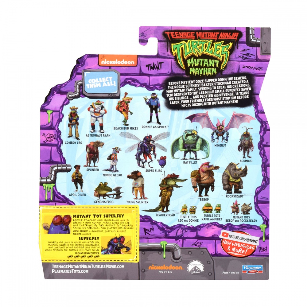 Набор игровых фигурок TMNT серии Черепашки-Ниндзя Суперфлайс 83481