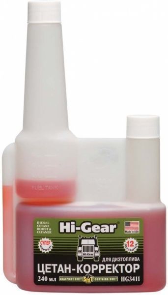 Цетан-корректор Hi-Gear с кондиционером металла SMT2 HG3411 240 мл