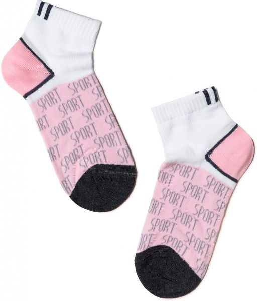 Носки детские Conte-Kids ACTIVE 312 13С-34СП р.16 белый светло-розовый черный 