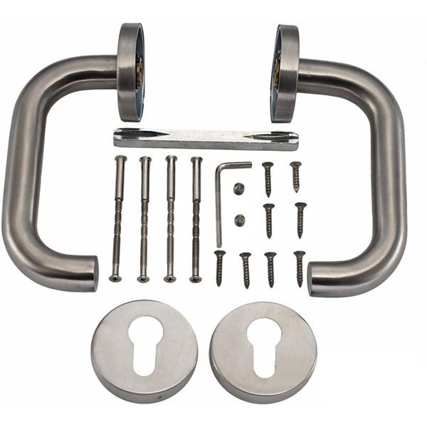 Ручка на розетці  MVM S-1115 нержавіюча сталь