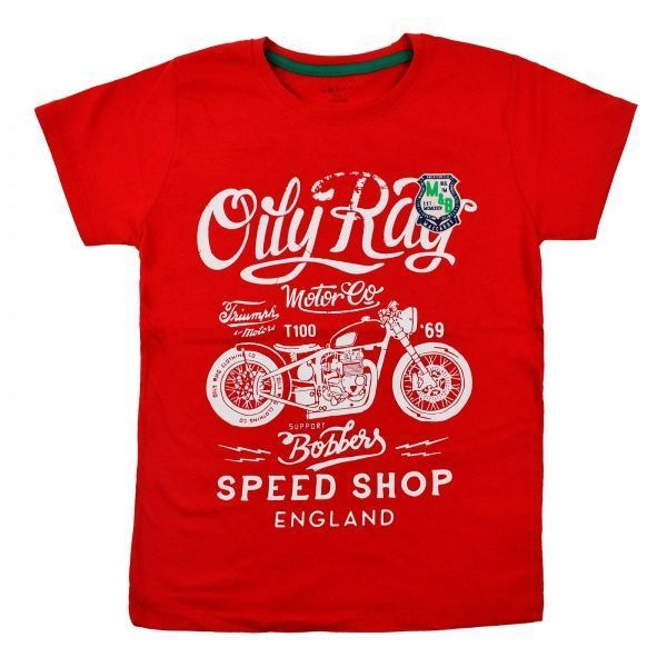 Футболка для мальчика AKKUZU kids Oil Ray 9131 р.134 красный 