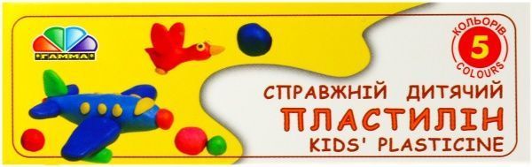 Пластилін Улюблені іграшки 5 кольорів 50 г Гамма