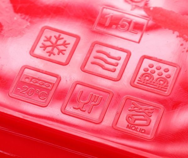 Контейнер Фієста 1.5 л квадратний червоний Алеана