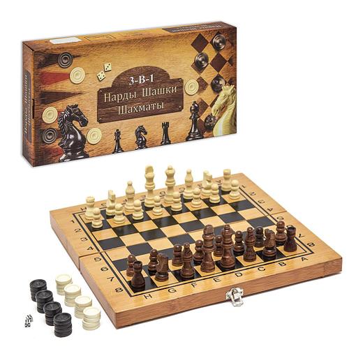 Гра настільна Шахи 3 в 1 (шашки, нарди) 162
