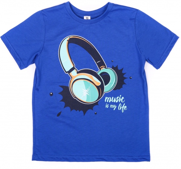 Футболка для хлопчиків Luna Kids Music р.152 темно-синій 