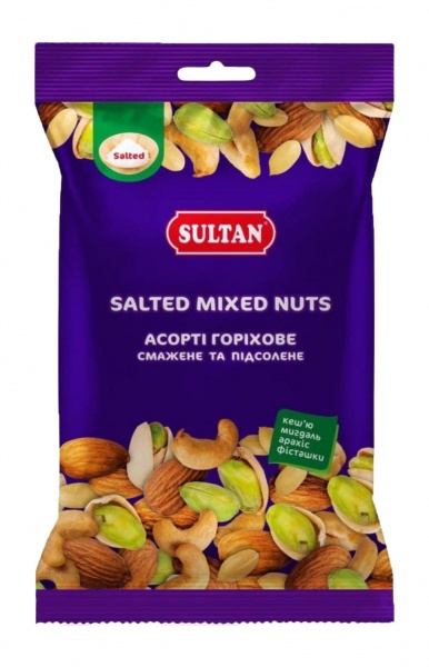 Горіхова суміш ТМ GREEN HILLS з горіхів смажених 80 г