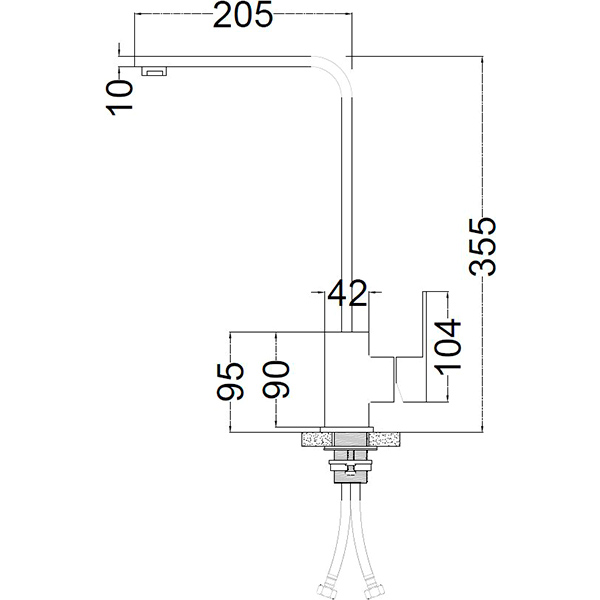 Смеситель для кухни Mixxen Бостон MXIN0444