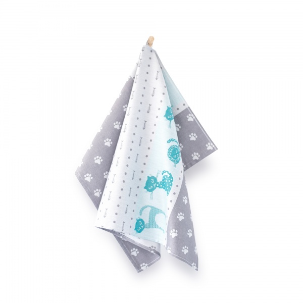 Рушник кухонний Cats 50x70 см Zwoltex графіт 