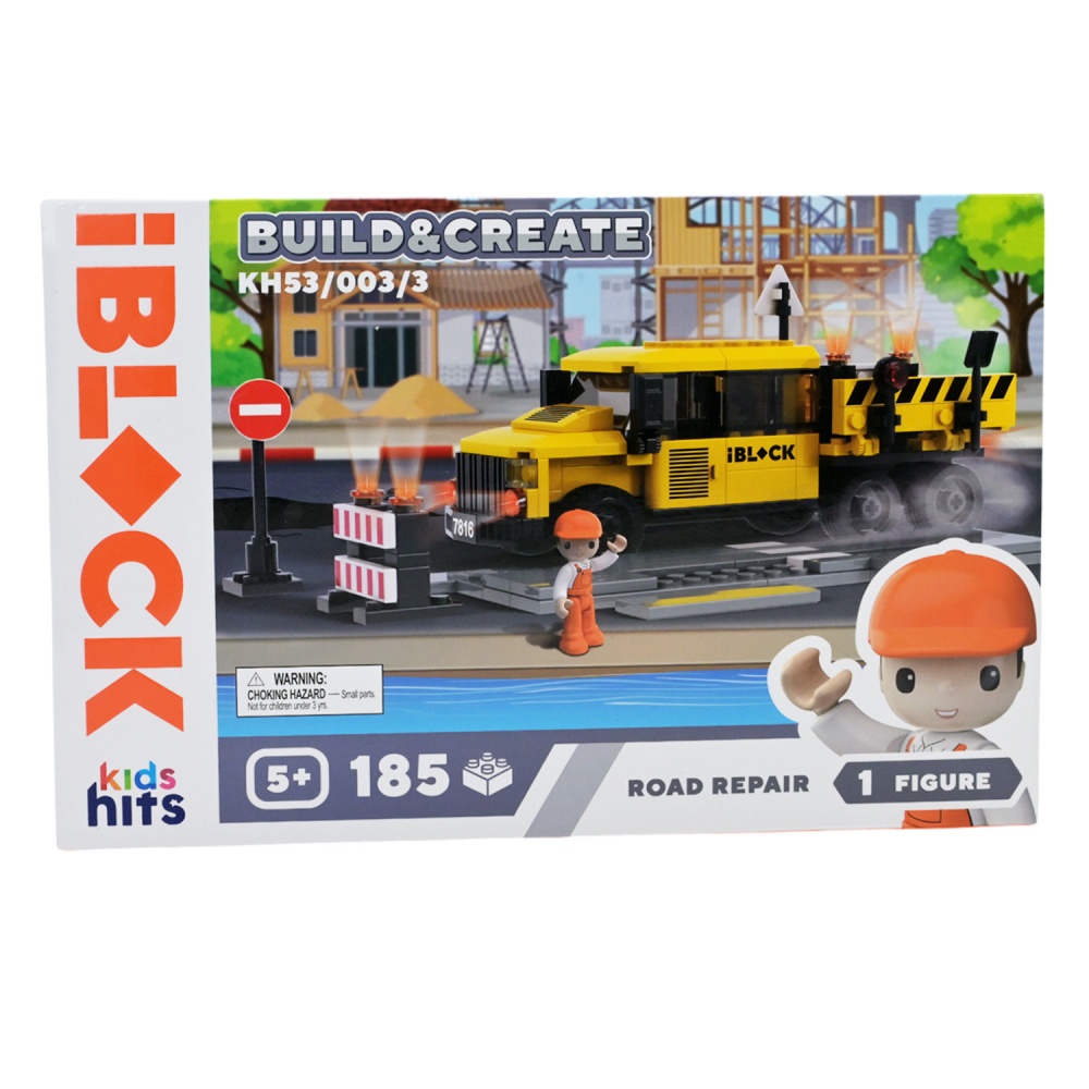 Конструктор Shantou IBLOCK JUNIOR 185 дет. KH53/003/3