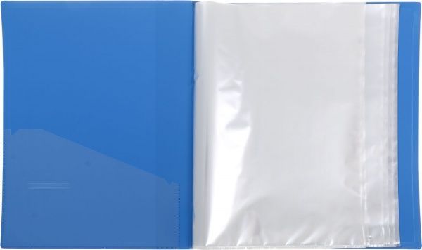 Папка на 80 файлов А4 синяя Romus