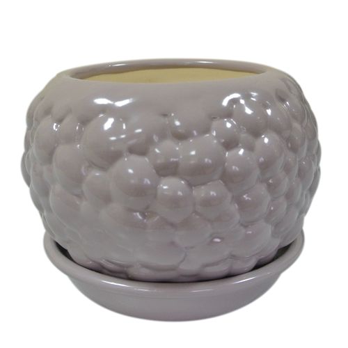 Горшок керамический Ориана-Запорожкерамика Шар bubble круглый 9л аметист 
