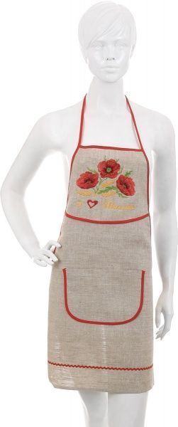 Фартук кухонный Цветы. Маки Галерея льна