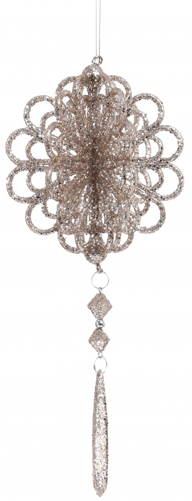 Підвіска пластикова куля філігранна/ з присипкою асорт. 24 см EPI-P1903022-CG 2A