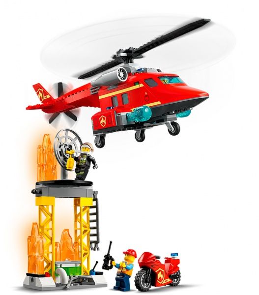 Конструктор LEGO City Спасательный пожарный вертолёт 60281