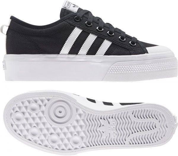 Кеди Adidas NIZZA PLATFORM W FV5321 р. UK 6 чорний