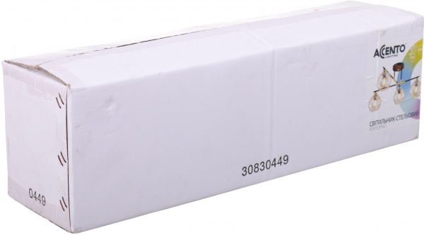 Світильник стельовий Accento lighting Portofino 4x60 Вт E14 чорний/золото ALHu-KC11100-4 