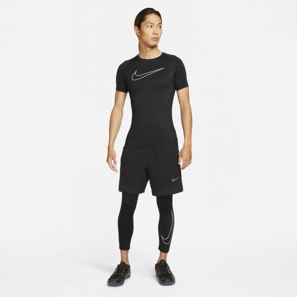 Футболка Nike M NP DF TIGHT TOP SS DD1992-010 р.L черный