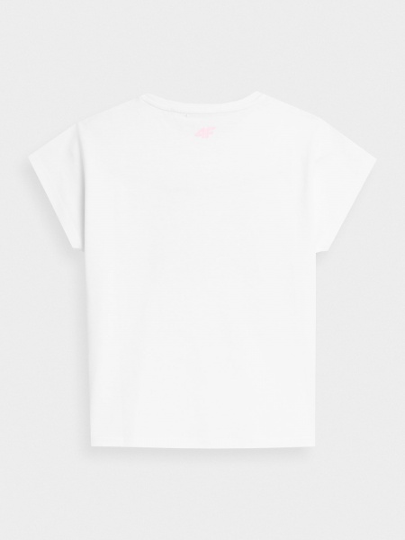 Футболка 4F TSHIRT F396 4FJSS23TTSHF396-10S р.140 белый