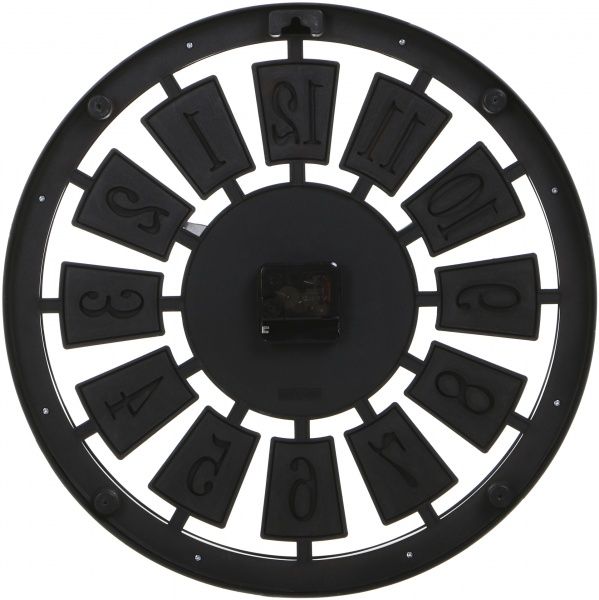 Годинник настінний Skeleton коричневий 40,7х4,6 см