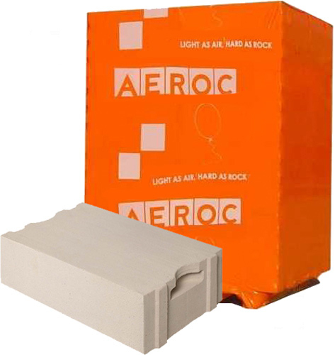 Газобетонний блок Aeroc 600x200x375 мм EkoTerm D-400
