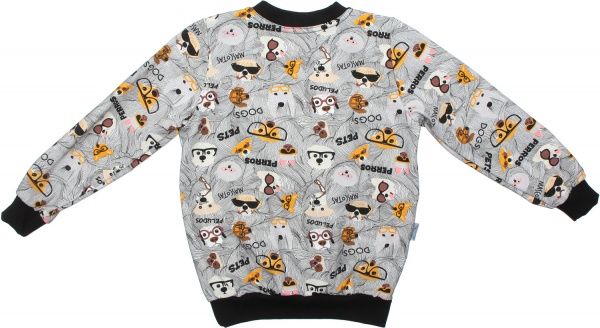 Свитшот Моя планета р.110 серый 