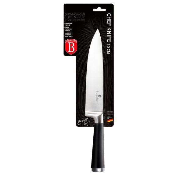 Нож поварской Berlinger BLACK SILVER Collection 20 см BH 2454