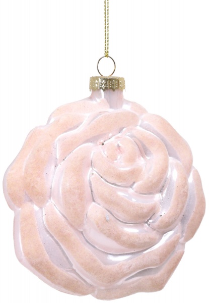 Декорация-подвеска роза 10 см в ассортименте