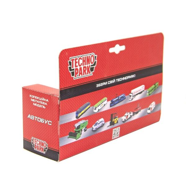 Автомодель Технопарк Автобус двоповерховий Україна 1:43 SB-16-21-UKR
