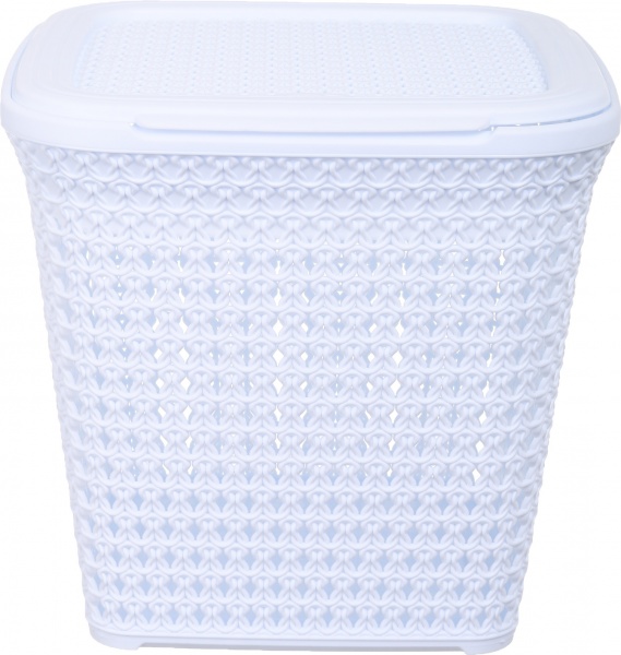 Корзина для белья RIO KNIT 15 л 299х296х278 мм белый 