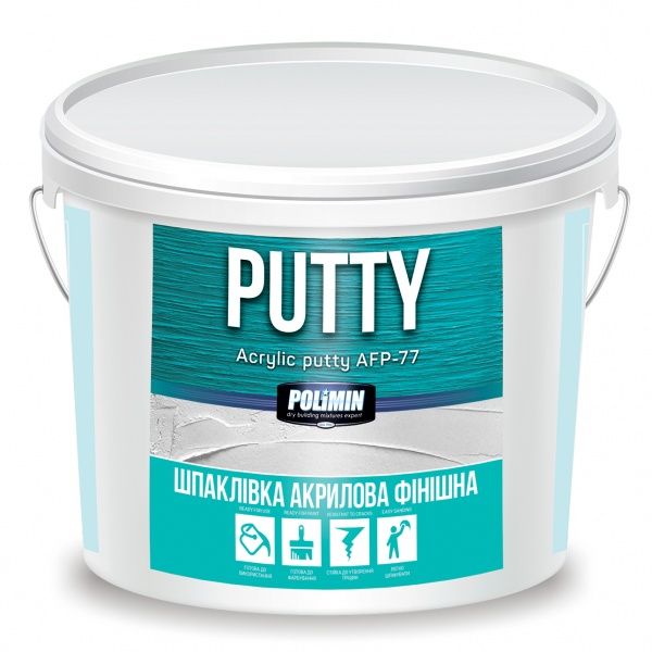 Шпаклевка Polimin акриловая финишная AFР-77 2 кг