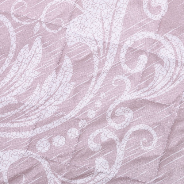 Покрывало стеганое 160x210 см Homeline розовый с рисунком 